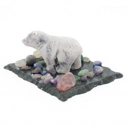 Сувенир из мрамолита"Медвежонок стоит"