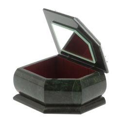 Шкатулка с расписной крышкой &amp;quot;Зима&amp;quot; 11х9х6,5 см