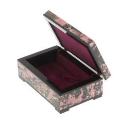 Шкатулка из камня родонит 11х7х4,5 см