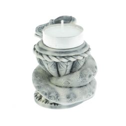 Подсвечник "Змей" из мраморной крошки