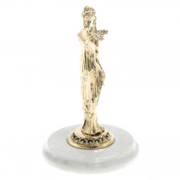 Статуэтка "Фемида" на подставке из мрамора