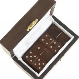 Домино из камня обсидиан