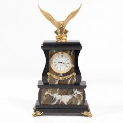 Часы "Орел" камень офиокальцит бронза