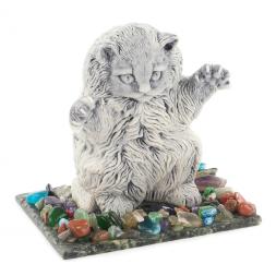 Сувенир &quot;Кот играет&quot; из мрамолита