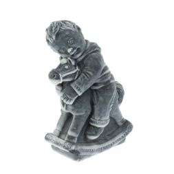 Статуэтка "Мальчик на лошадке" из мрамолита