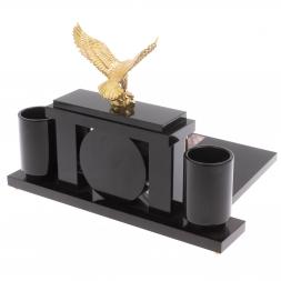 Письменный набор с часами &amp;quot;Орел&amp;quot; из родонита