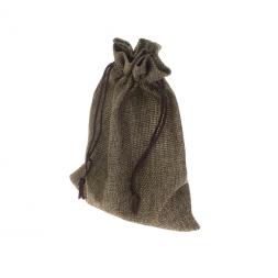 Четки с крестом из коричневого обсидиана 33 бусины грань