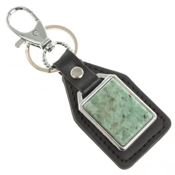 Брелок для ключей с накладкой из жадеита 123457