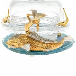 Икорница "Дары моря" камень агат