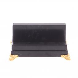 Настольная подставка под смартфон камень змеевик черный