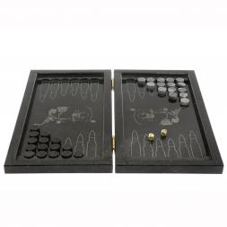 Нарды с гравировкой "Орден СССР" камень гранит