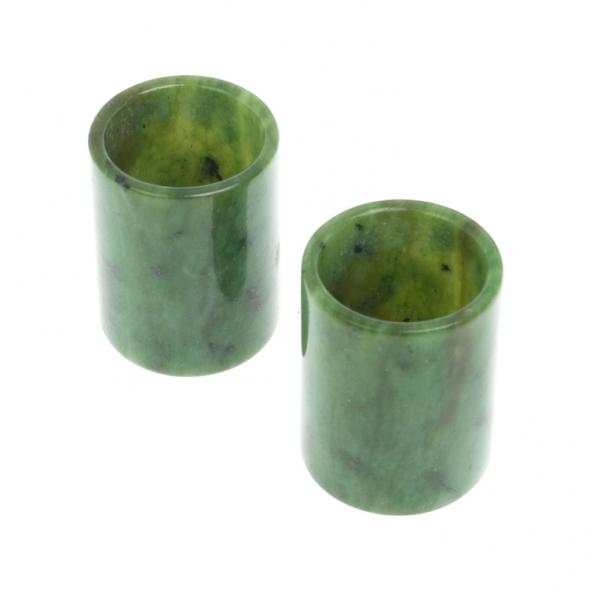 Подарочный набор 2 стопки из нефрита 3,5х3,5х4,5 см 128314