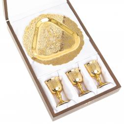 Набор рюмки на подносе 40 мл 3 шт Златоуст