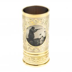 Стопка гильза &amp;quot;Охотник&amp;quot; 40 мл в подарочной упаковке Златоуст