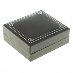 Набор запонки овальные и зажим для галстука нефрит