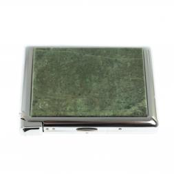 Портсигар на 20 сигарет с зажигалкой камень жадеит