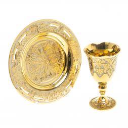 Водочный набор "На посошок" рюмка и тарелка Златоуст