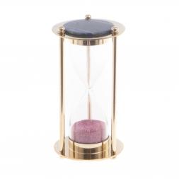 Песочные часы с лазуритом в деревянной коробке