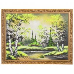 Картина "Летняя ночь" багет 36х46 см, каменная крошка