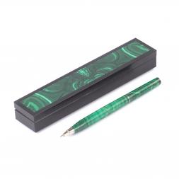 Подарочный набор ручка в футляре из малахита
