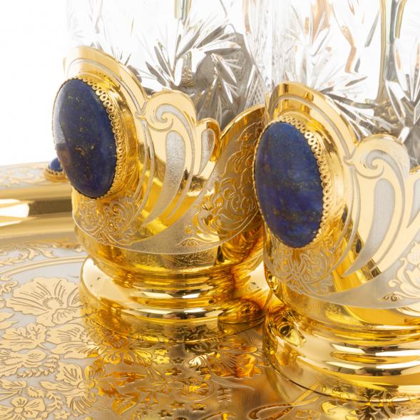 Набор чайный &amp;quot;Лазурит&amp;quot; в подарочной коробке Златоуст 129766