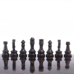 Шахматы из камня "Традиционные" доска 38х38 см гранит, габбро