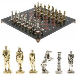 Шахматы "Великая Отечественная война" доска 40х40 см лемезит