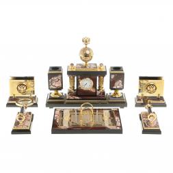 Настольный набор "Держава" из яшмы