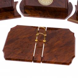 Набор на стол руководителю "Банкир" коричневый обсидиан