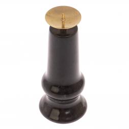 Подсвечник большой из черного змеевика 5х5х12,5 см