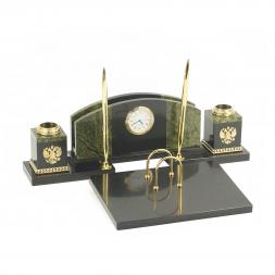 Настольный набор из змеевика