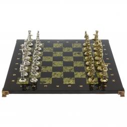 Шахматы сувенирные "Великая Отечественная война" доска 40х40 см змеевик