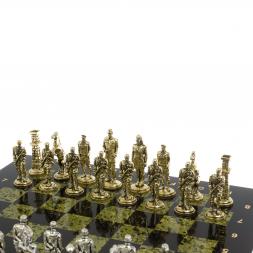 Шахматы сувенирные "Великая Отечественная война" доска 40х40 см змеевик