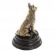 Статуэтка &amp;quot;Овчарка сидит&amp;quot; из бронзы на подставке из черного змеевика 130286