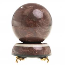 Сувенир "Шар Антистресс" 10,5 см из лемезита на подставке