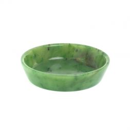 Тарелка Орешница из нефрита 8,5х8,5х2 см