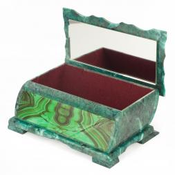 Шкатулка Хозяйка медной горы с иллюстрацией под малахит н3 22х13х9 см