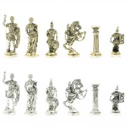 Шахматы "Римские воины" доска 44х44 см из змеевика
