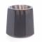 Подсвечник из черного обсидиана со свечой 6х6х6 см