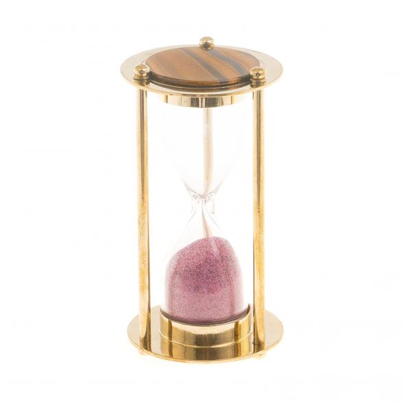 Песочные часы с тигровым глазом в деревянной коробке 124328