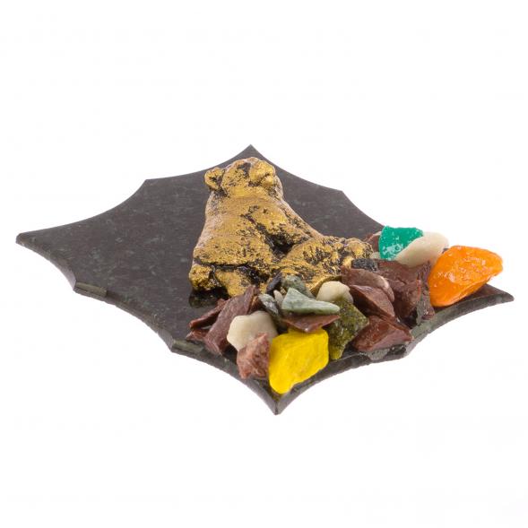 Магнит &amp;quot;Рысь&amp;quot; из змеевика 125926