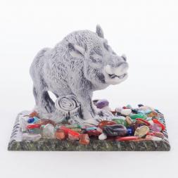 Сувенир "Кабан" из мрамолита