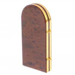 Икона складная "Семистрельная" арка средняя камень обсидиан