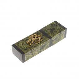 Флешка из камня змеевик с герборм РФ 64 GB