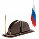 Настольный набор с флагом &amp;quot;Полумесяц&amp;quot; камень обсидиан 121960