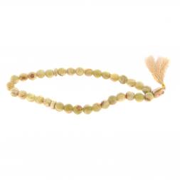 Четки с кисточкой из зеленого оникса 35 бусин круглые