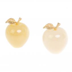 Сувенир "Яблоко" из медового оникса 5,1х6,5 см (2)