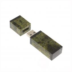 Флешка из камня змеевик 64 GB