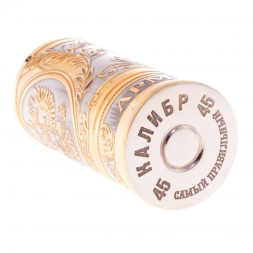 Набор стопок гильз "Герб России" 6 шт 40 мл в подарочном ящике Златоуст