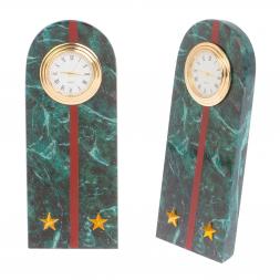 Часы "Погон лейтенант МВД" нового образца змеевик